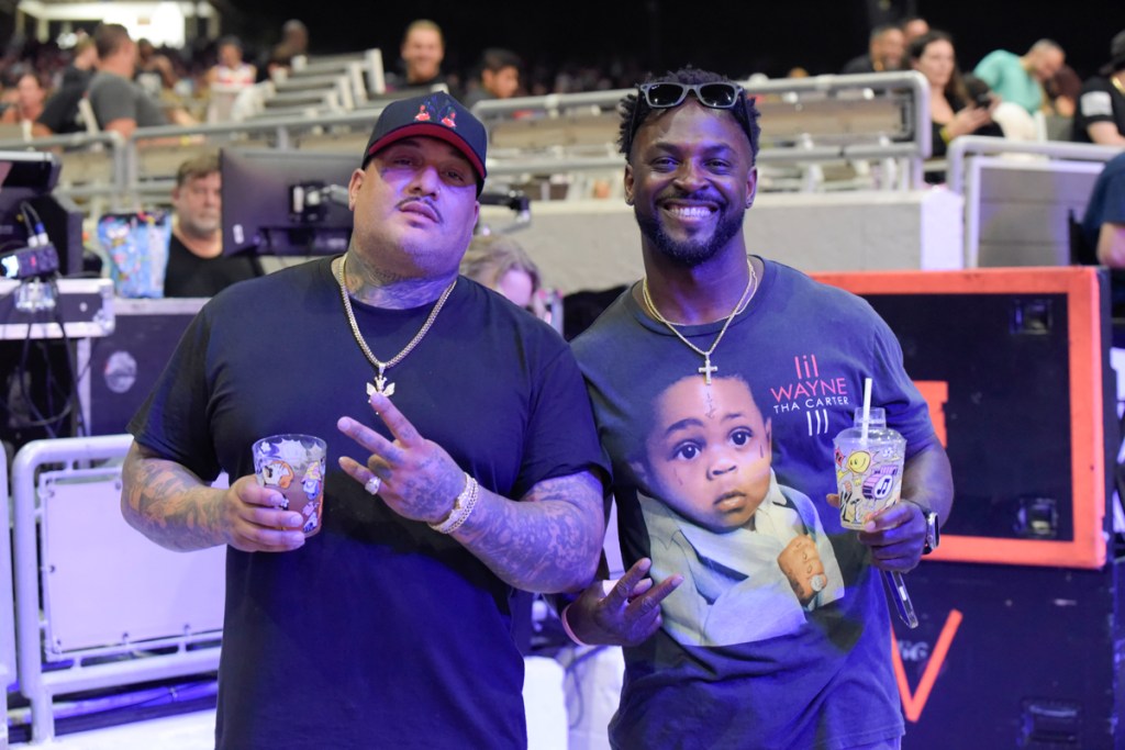 Fans at a Lil Wayne concert 