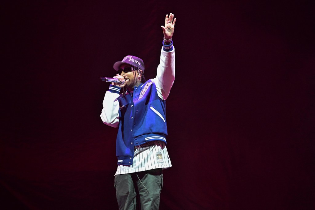 Tyga performs in concert the “Tha Carter VI Tour” at iTHINK Financial Amphitheatre on Oct. 2, 2025 in West Palm Beach, Florida.