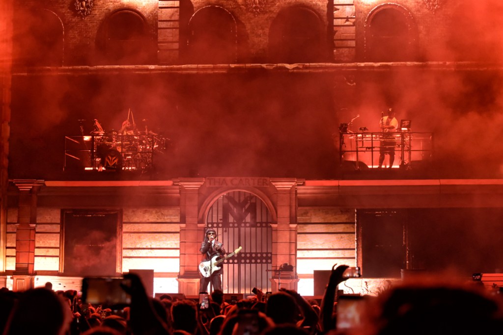 Lil Wayne performs in concert the “Tha Carter VI Tour” at iTHINK Financial Amphitheatre on Oct. 2, 2025 in Fort Lauderdale,West Palm Beach, Florida.