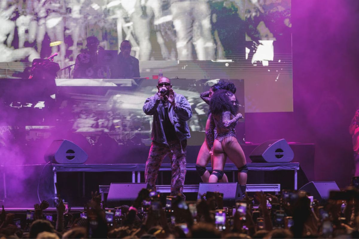 Picture of Jamaican singer Sean Paul on stage at III Points festival in Miami.