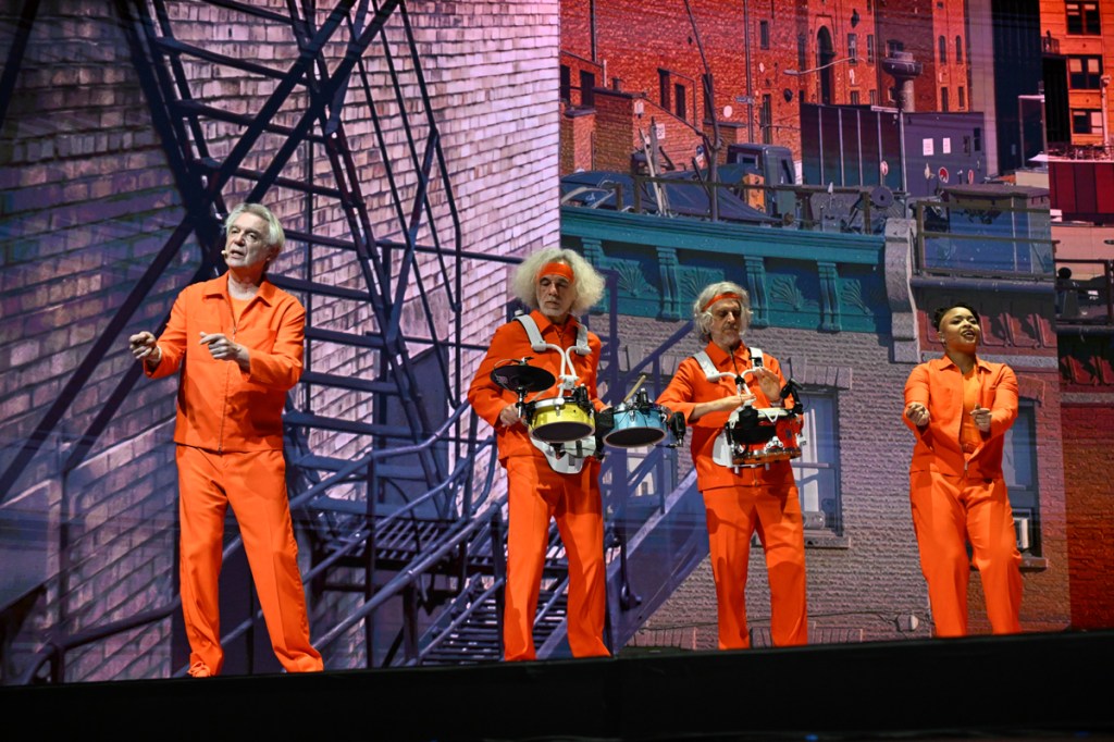 David Byrne performs on stage during “Who Is The Sky” tour at The Fillmore Miami Beach, on Dec. 5, 2025 in Miami Beach, Florida. USA