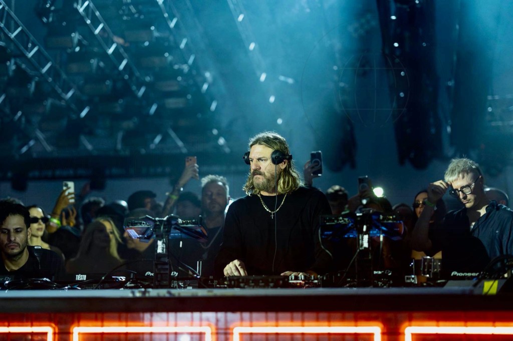 photo of DJ Solomun performing behind a DJ booth