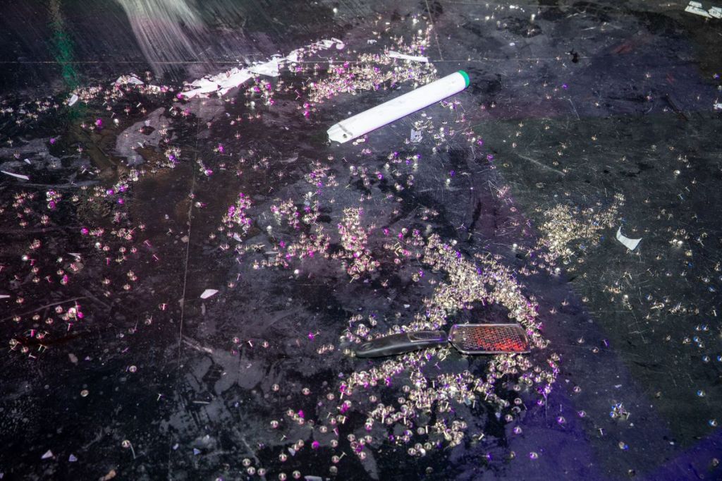 photo of the floor at a nightclub