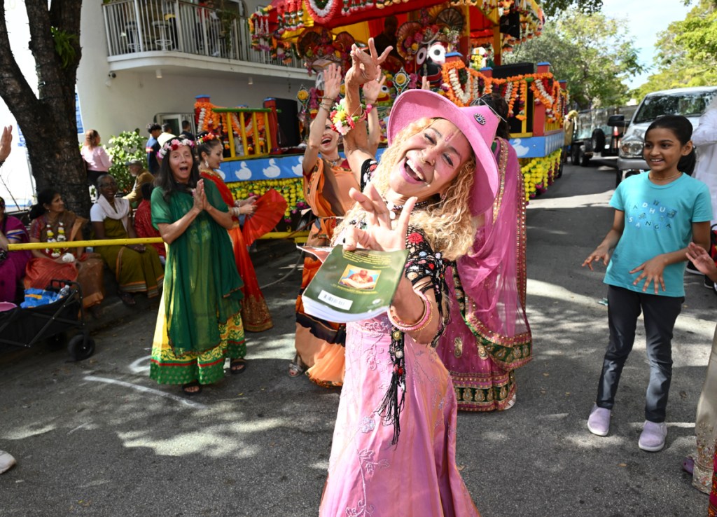photo of Hare Krishnas at a parade