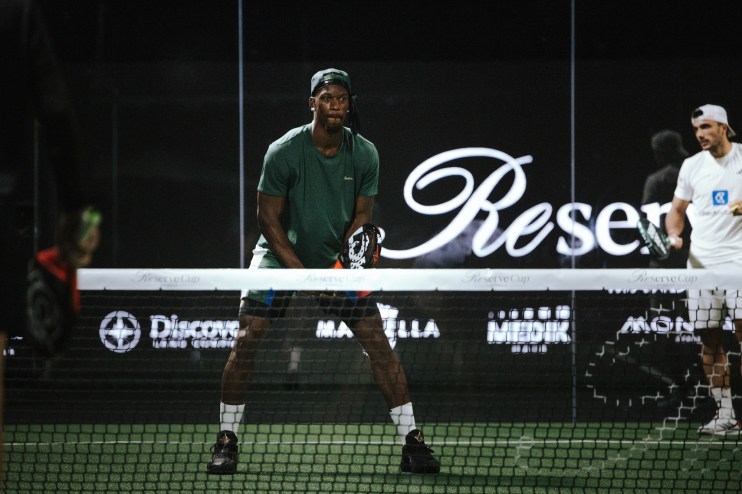 photo of Jimmy Butler on a padel court