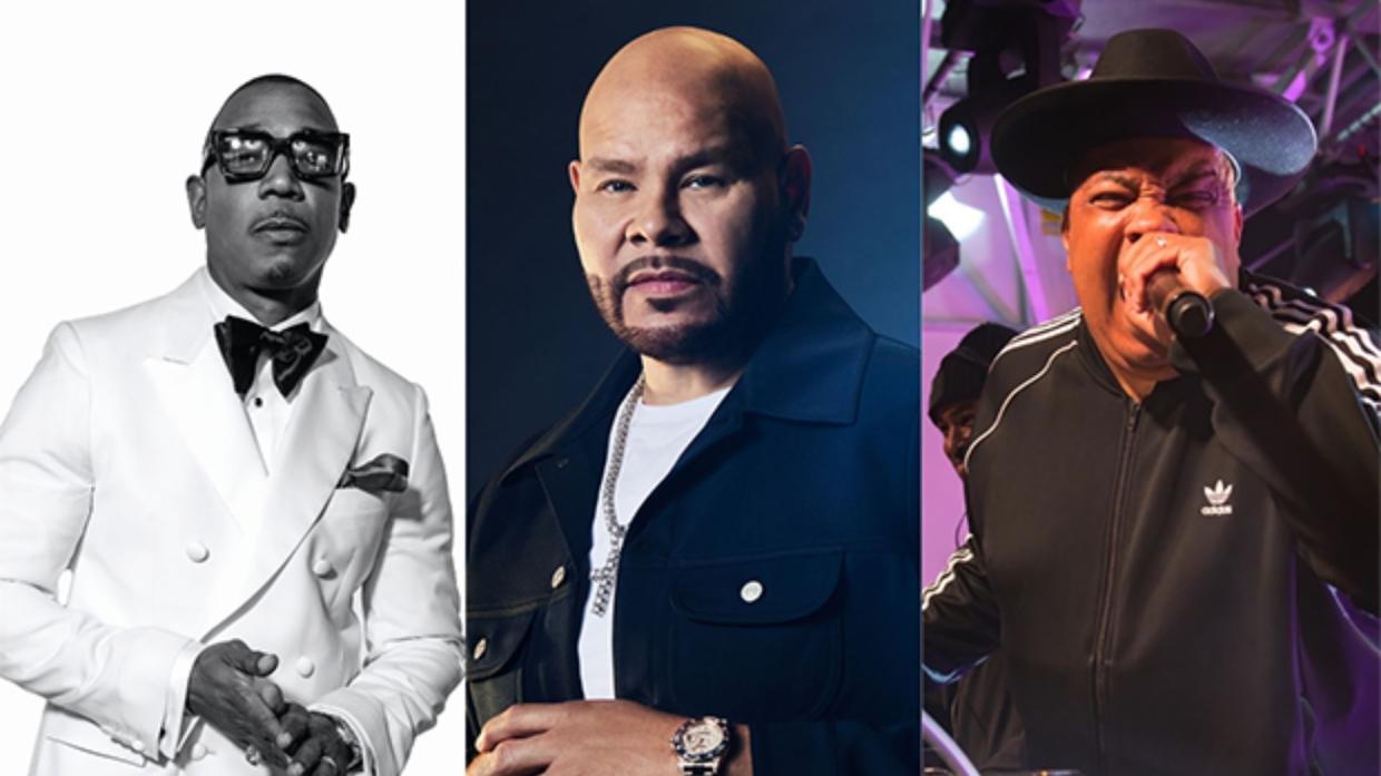 Collage showing JA Rule, Fat Joe and Rev Run.