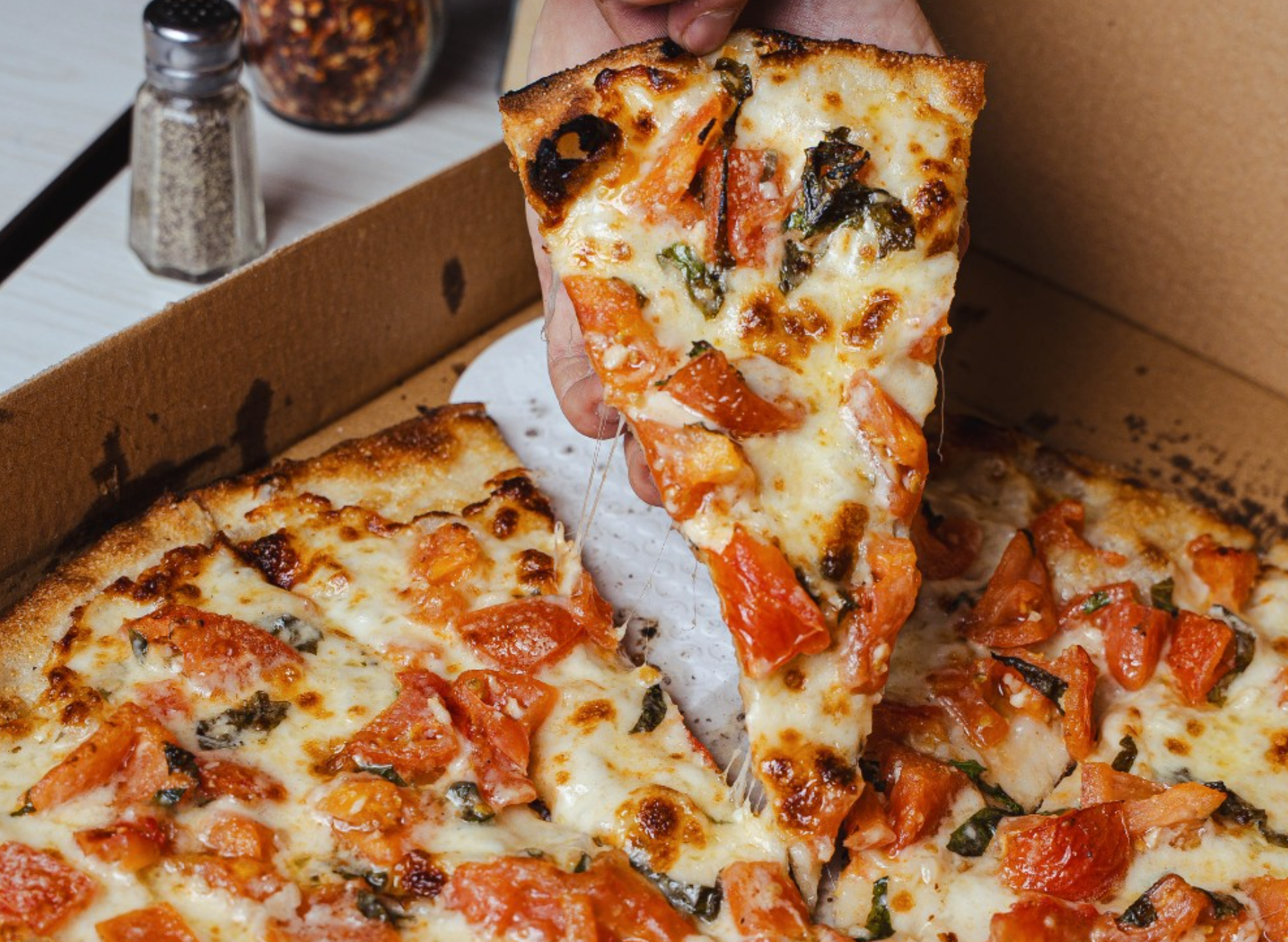 pizza with toppings