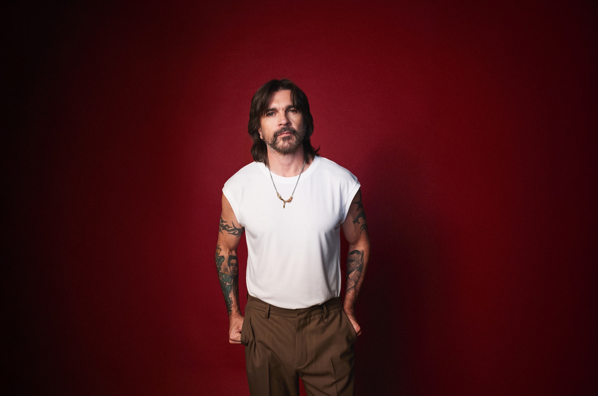 Portrait of Colombian singer Juanes