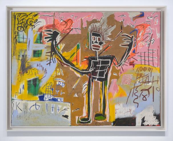 photo of the painting "Untitled" by Jean-Michel Basquiat