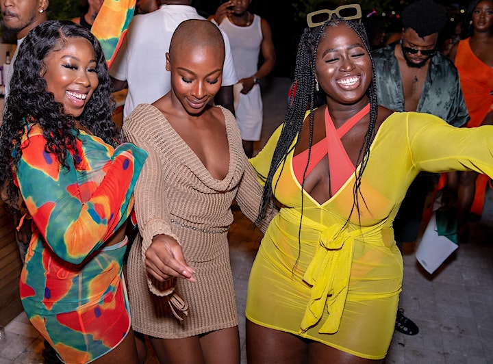 Photo of people dancing in Miami.