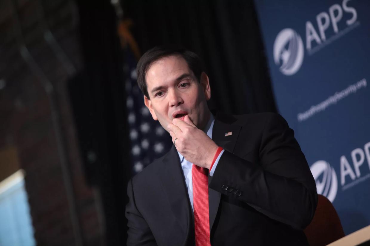 Marco Rubio Is Totally Cool With Donald Trump’s Nuclear War Threats