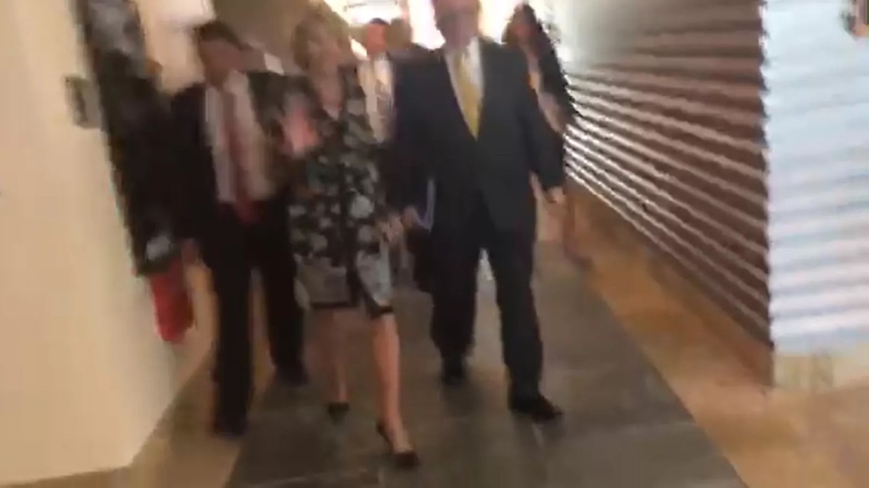 Here’s Video of Betsy DeVos Fleeing a Protester on Her Way to Pitbull’s Miami Charter School