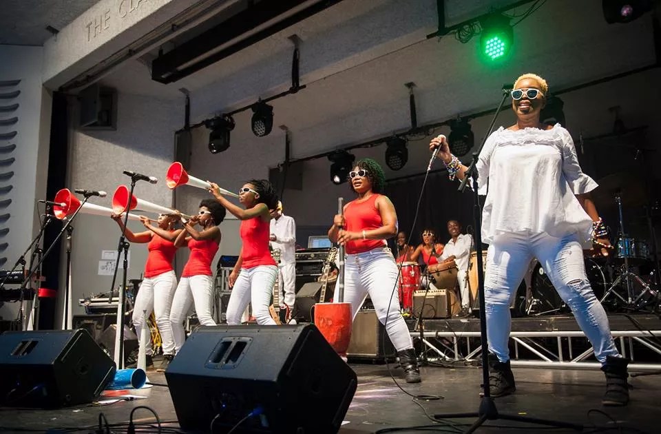Symbi Roots, the Only All-Female Rara Band, Play Little Haiti Book Festival
