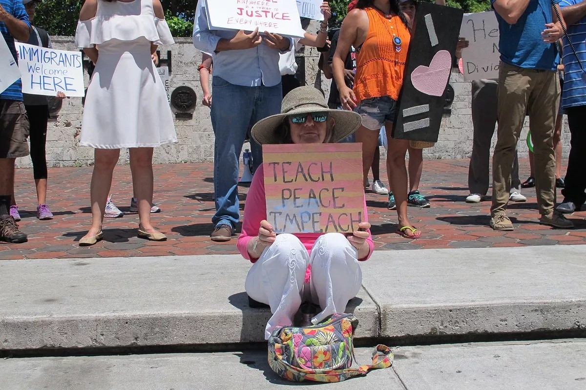 Miami Protesters March Against Jeff Sessions Sanctuary-City Speech