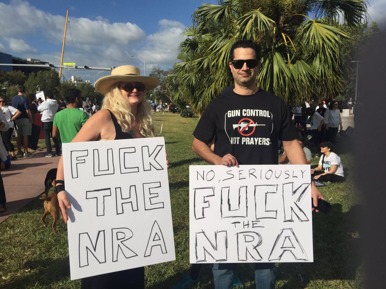 Thousands Gather on Miami Beach to Protest Lousy Gun Laws