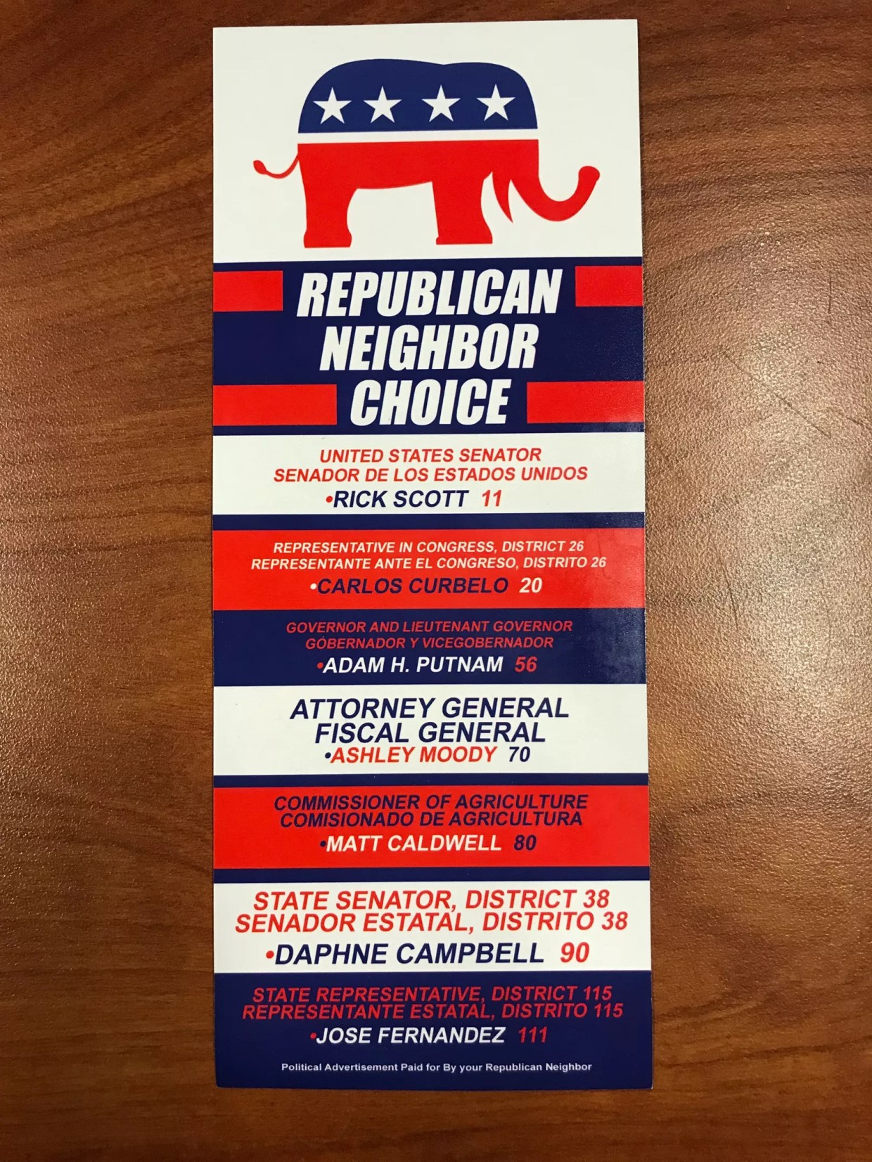 Mysterious, Illegal Mailer From “Your Republican Neighbor” Boosts Democrat Daphne Campbell