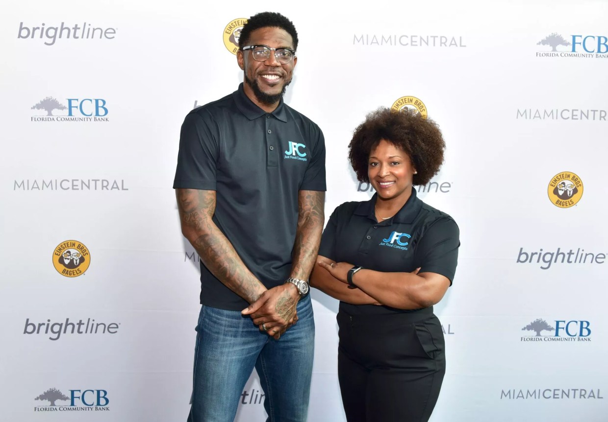 Udonis Haslem Opens Einstein Bros. Bagels Location at MiamiCentral