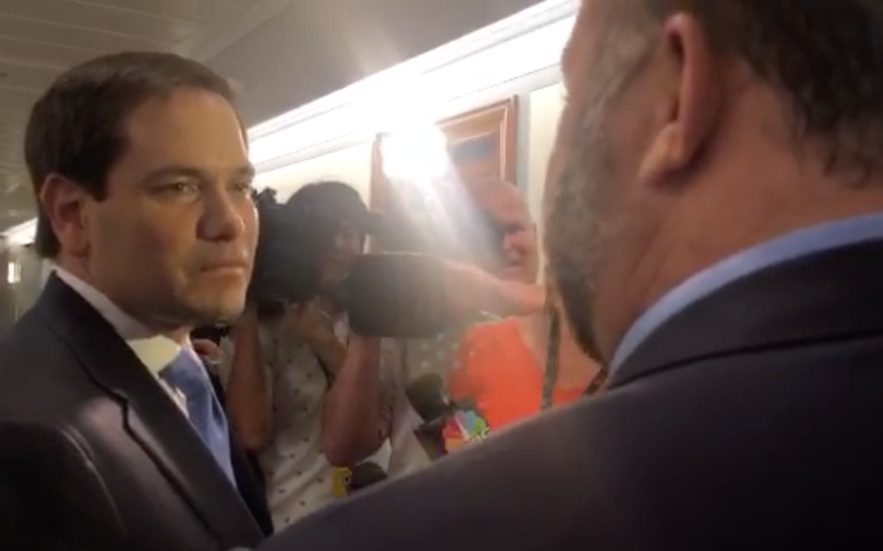 Marco Rubio Kinda Threatened to Beat Up Alex Jones on Video