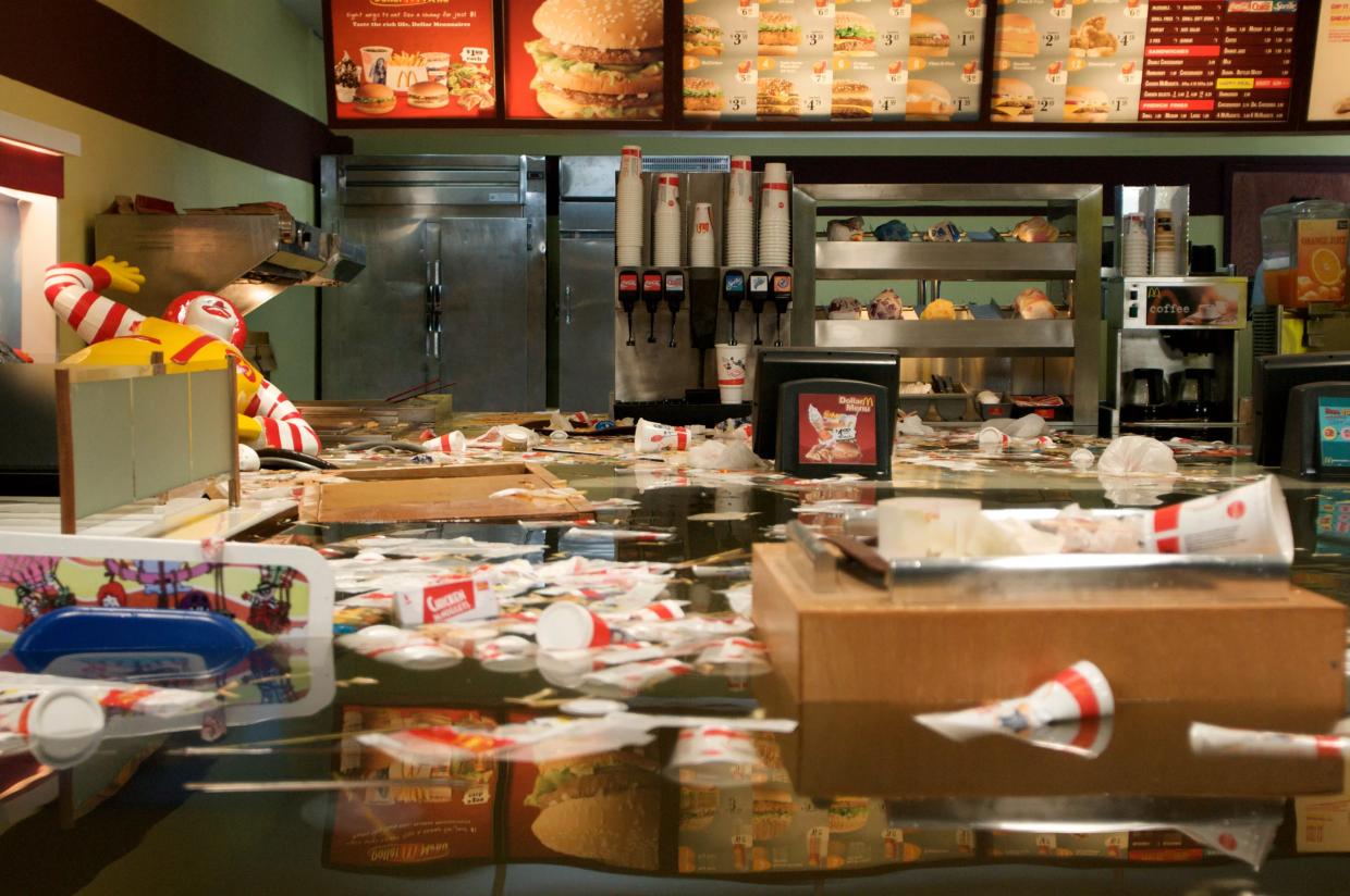 Superflex’s “We Are All in the Same Boat” Floods a McDonald’s for Community Awareness