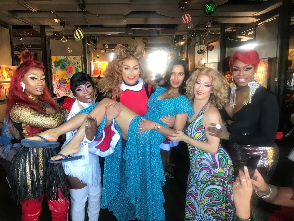 Padma Lakshmi Parties at R House Drag Brunch
