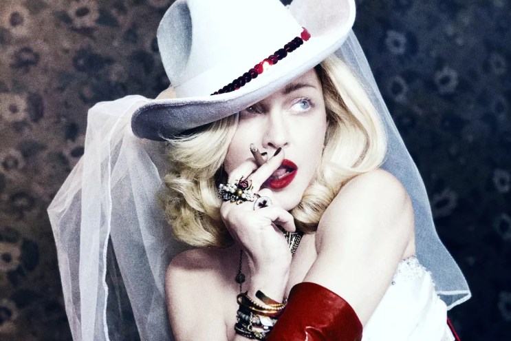 Portrait of a blonde Madonna