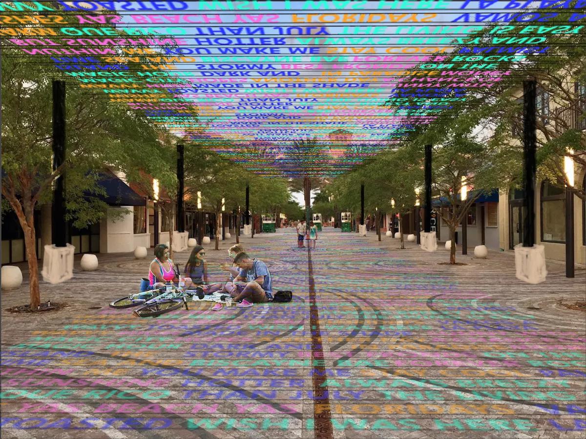 Jessy Nite’s <i>Sun Stories</i> Fills Giralda Plaza With Color and Culture