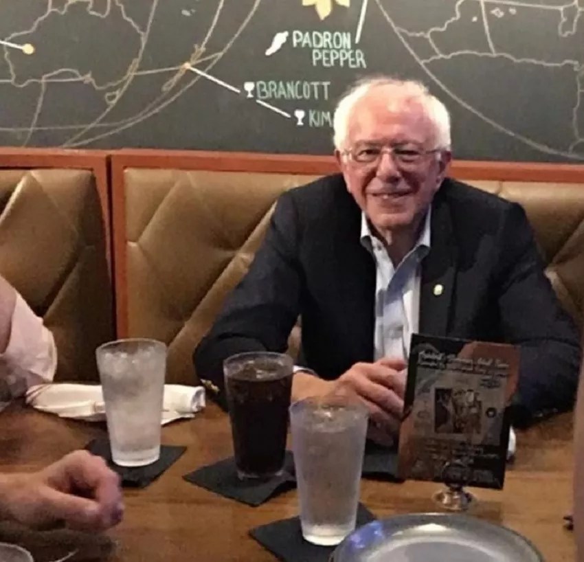 Bernie Sanders Debate Preps at Batch Gastropub