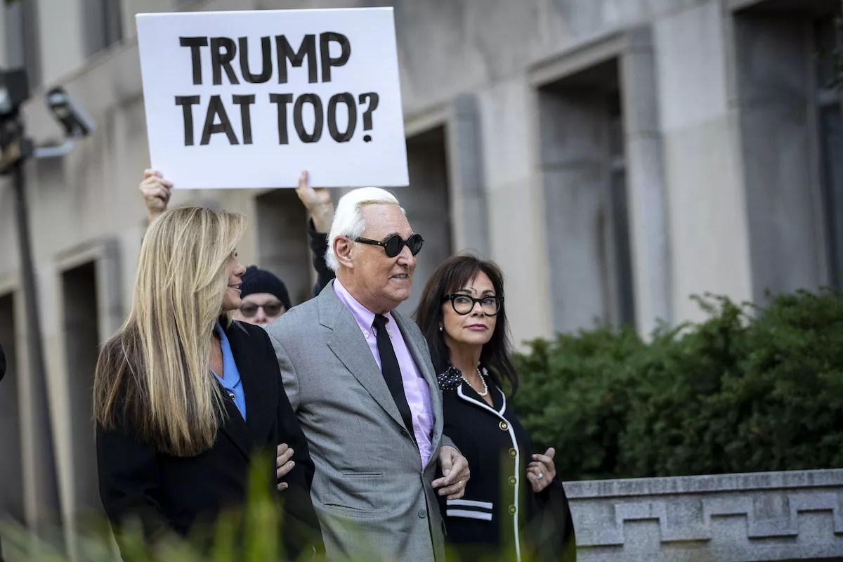 True to His Nixon Tattoo, Roger Stone Is Officially a Crook