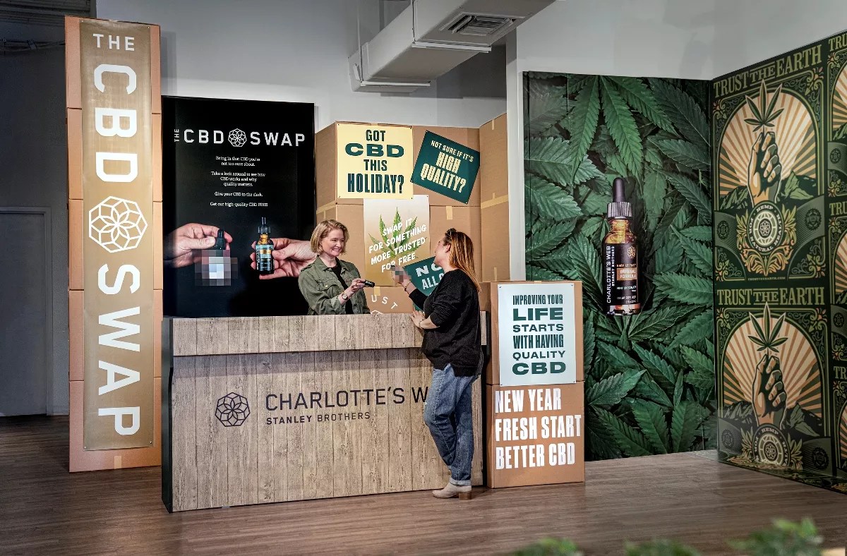 Charlotte’s Web Pop-Up Wants to Trade for Your Low-Quality CBD