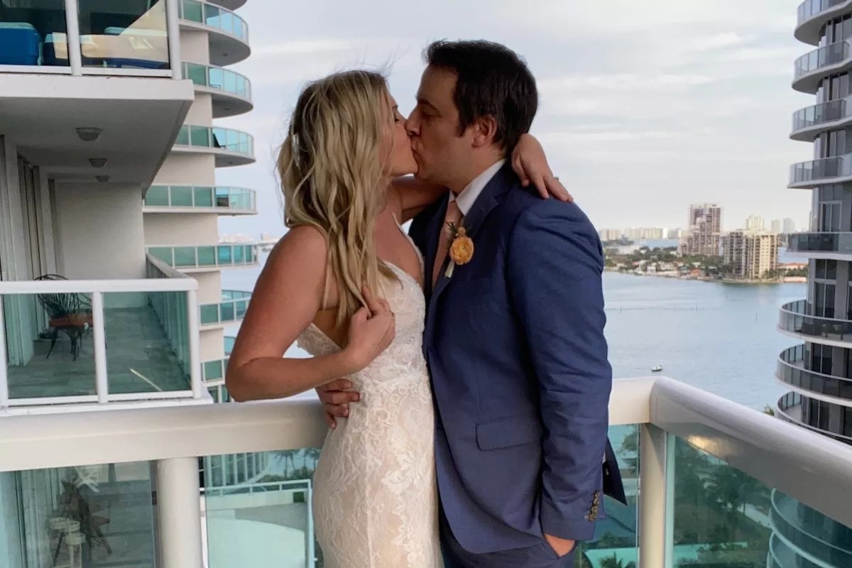Miami Couple Marries on Their Balcony During Coronavirus Quarantine