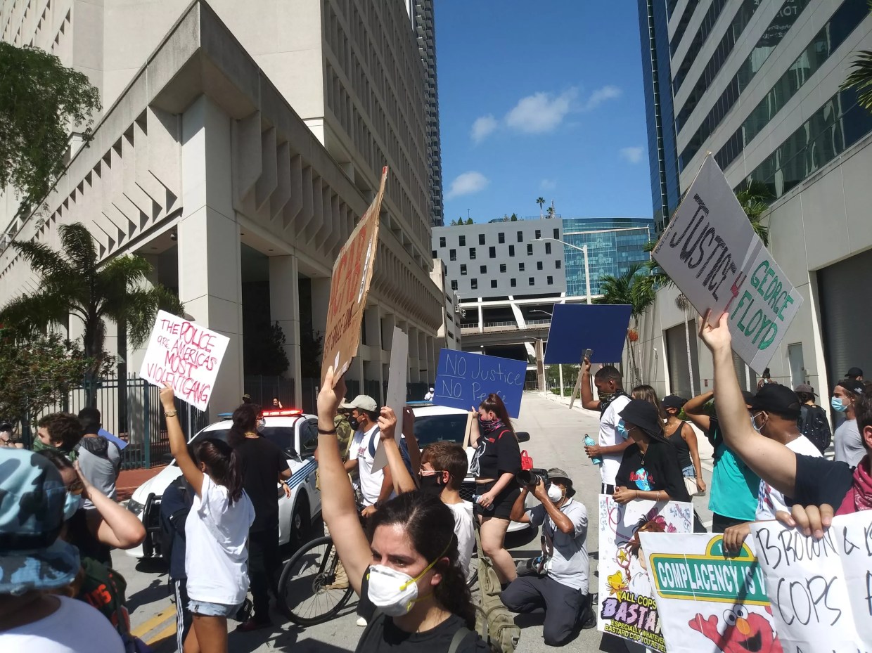 George Floyd Protest in Miami Erupts Into Chaos