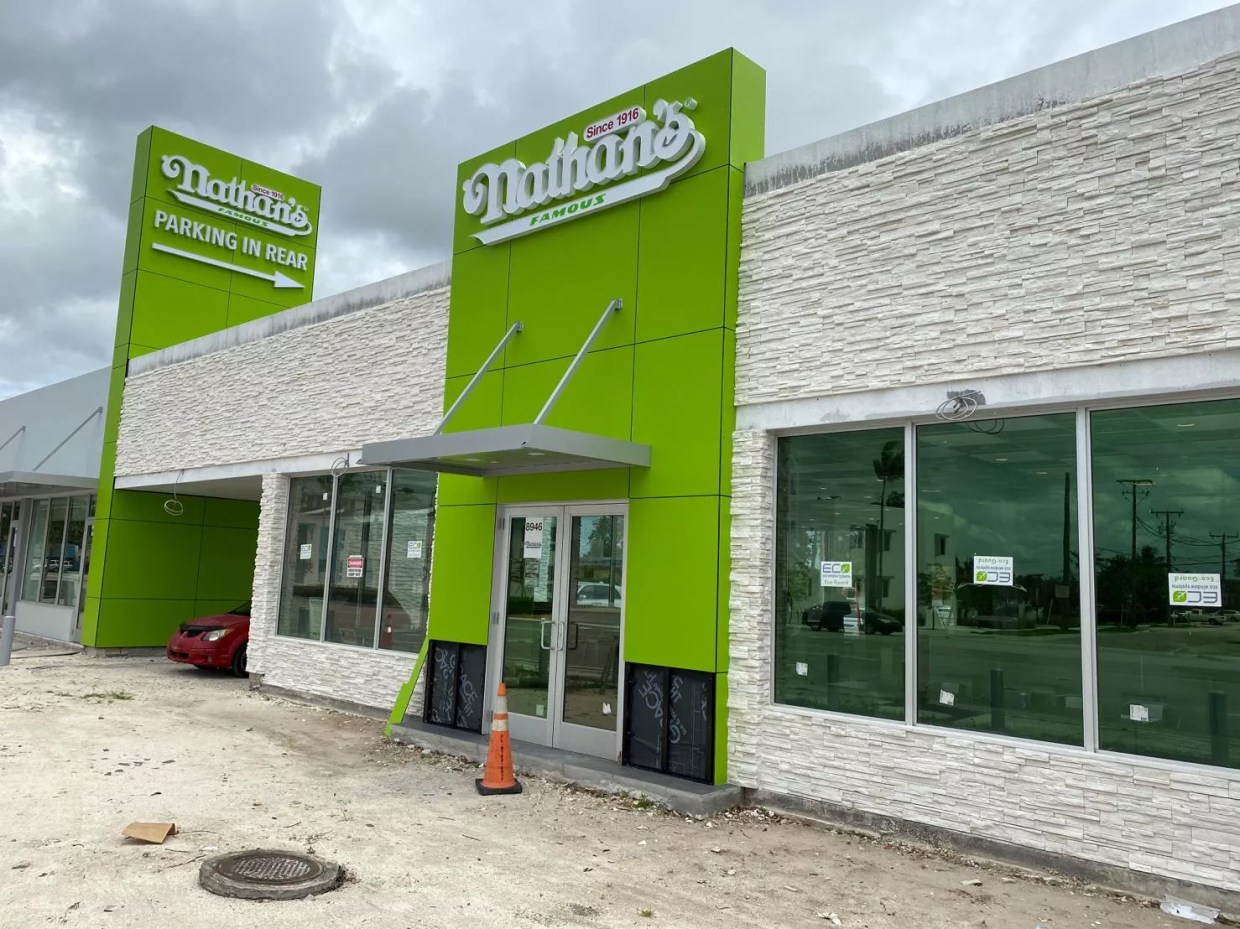Miami’s First Nathan’s Famous Location Is Opening — a Stone’s Throw From Arbetter’s