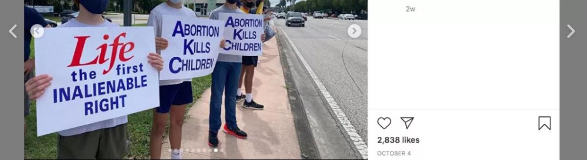 Pro-Life Rally With Belen Students Revives Abortion Debate in Miami