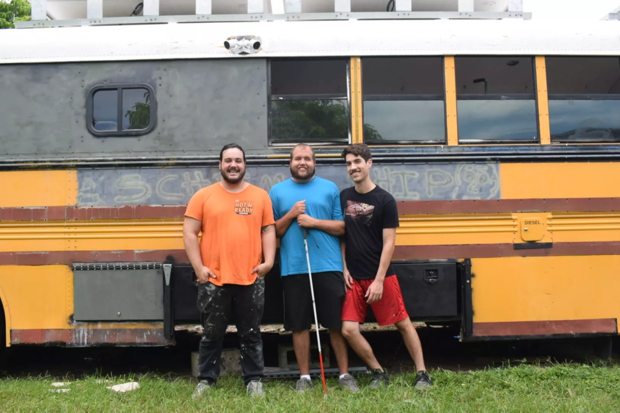 Scheme Supreme: Comedic Trio Documents Its Bus-Conversion Project