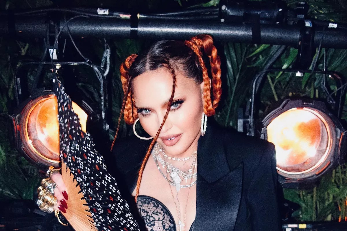 Portrait of singer Madonna