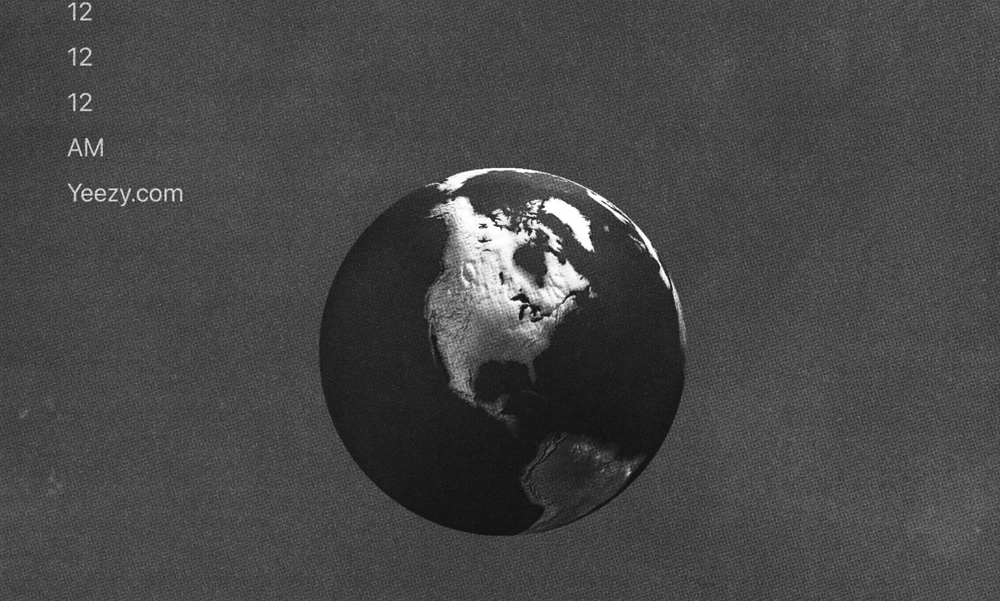 Illustration of Earth for the invitation of Kanye West and Ty Dolla Sign's Vultures event in Miami