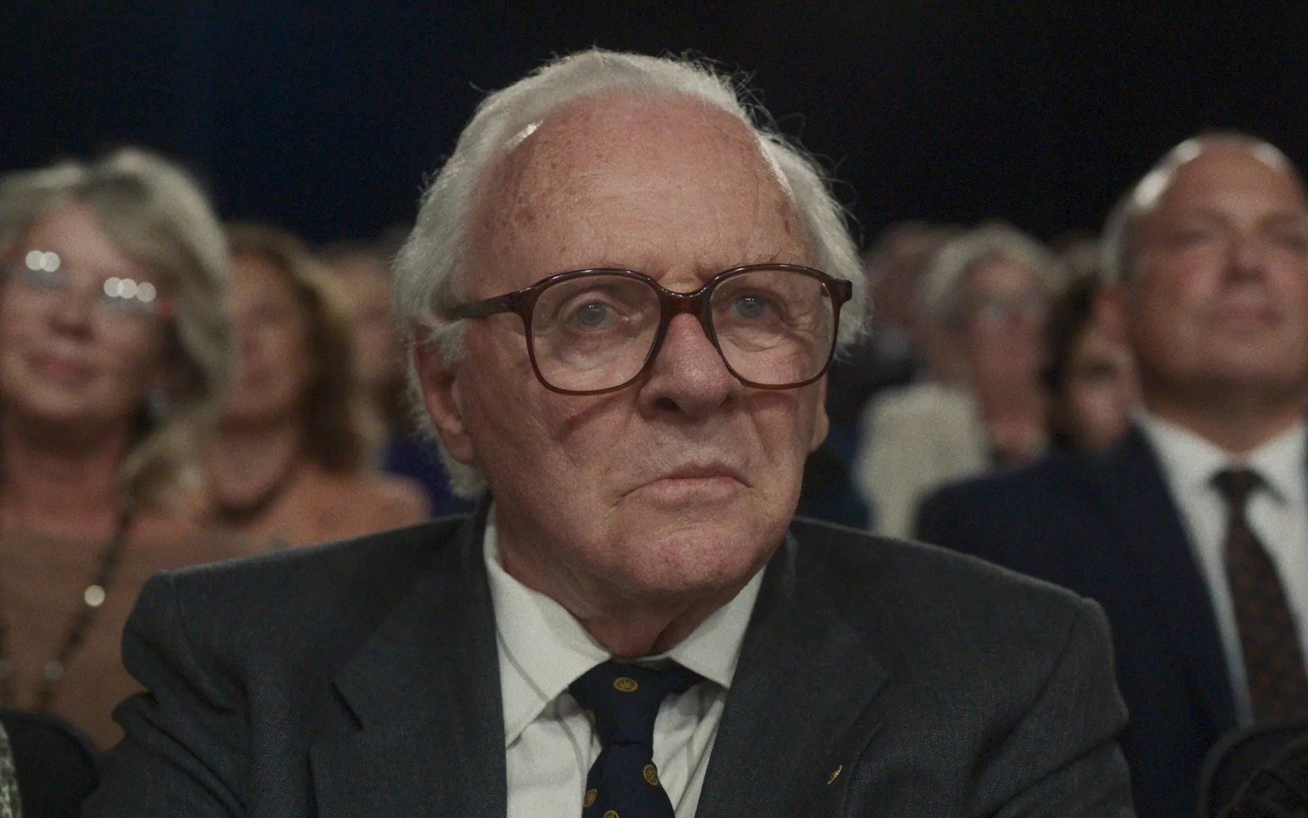 Actor Anthony Hopkins portraying Sir Nicholas Winton in the film "One Life"