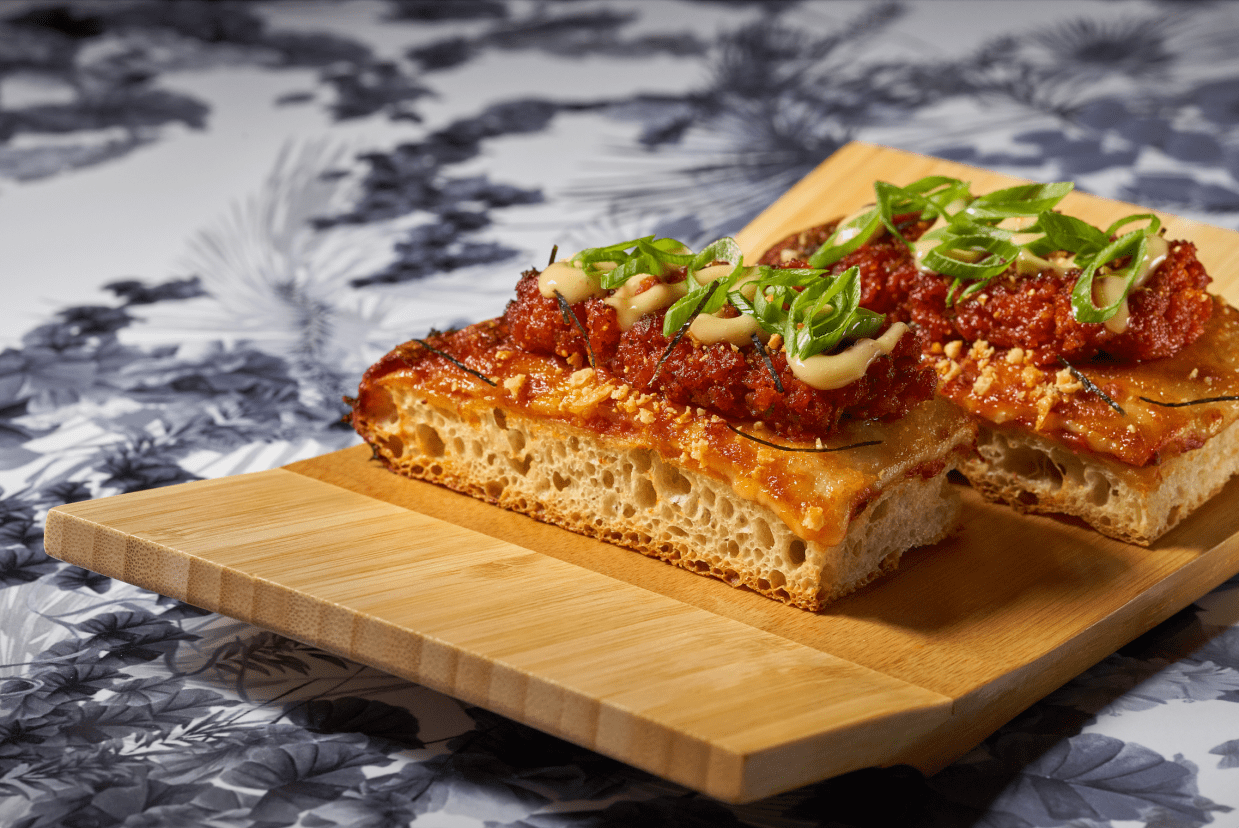 Cacio Pepe Breadsticks with uni fondue by Chef Brad Kilgore at Oise Ristorante in Wynwood