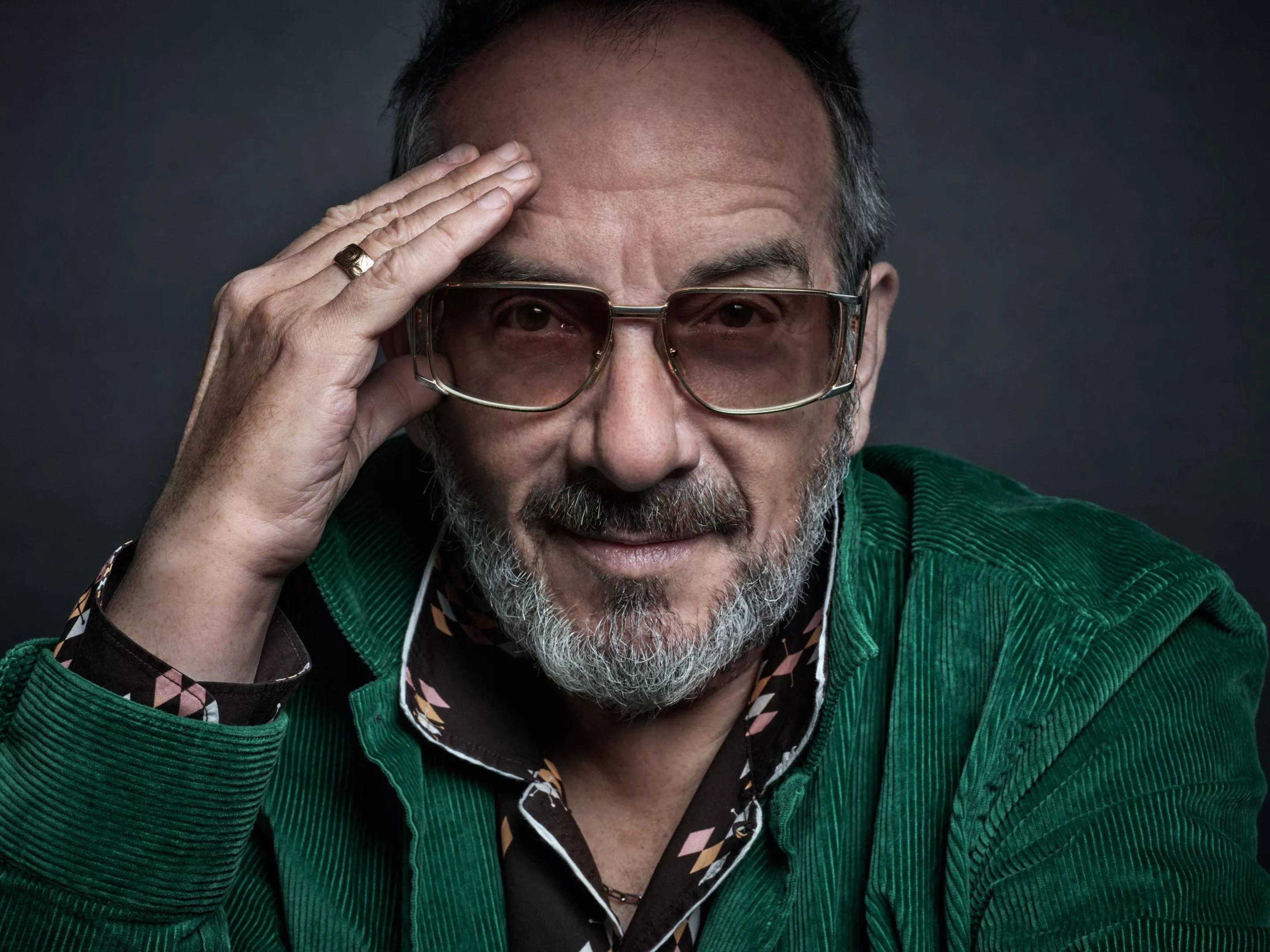 Portrait of singer-songwriter Elvis Costello