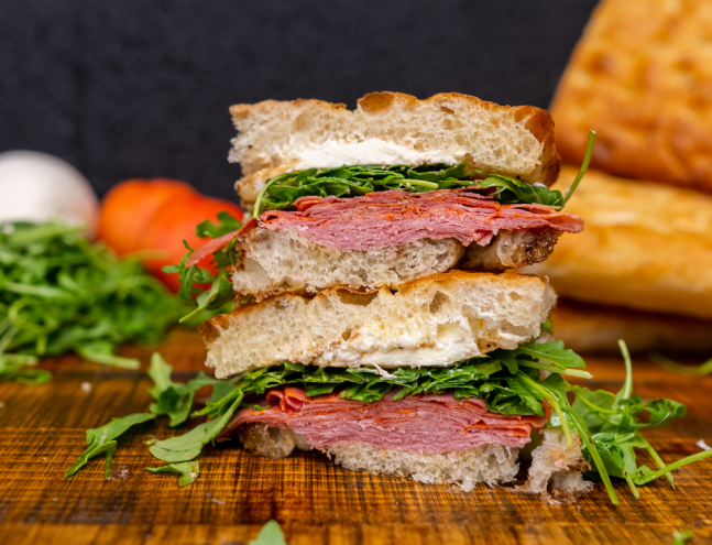 A stack of sanwiches
