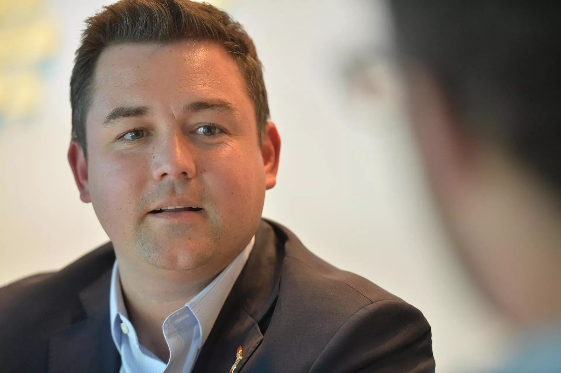 Closeup of Florida politician Christian Ziegler