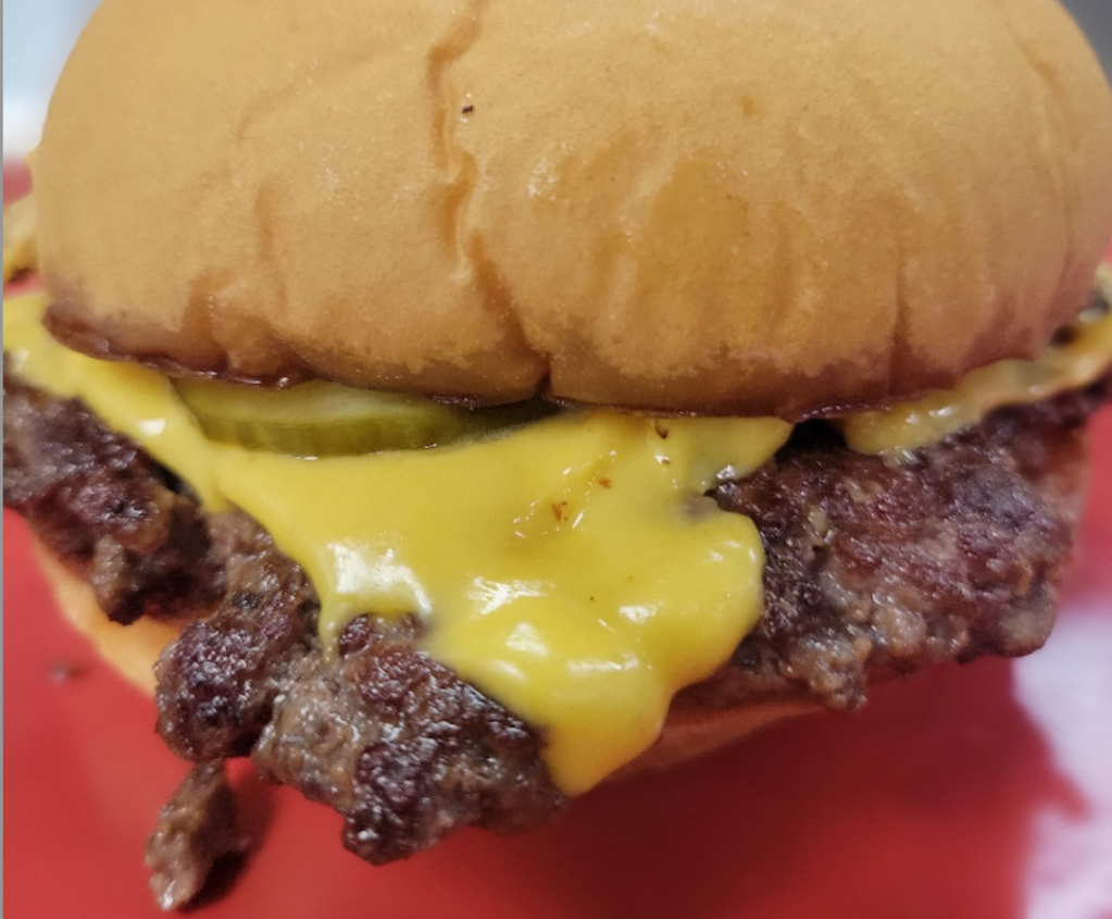 A cheeseburger