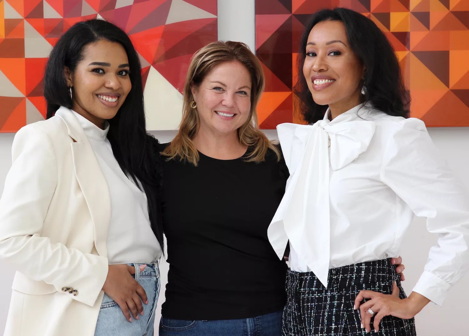 Portrait of Bonnee founders Vanessa Sanchez, Meredith Vey, and Maritza Sanchez Schubert