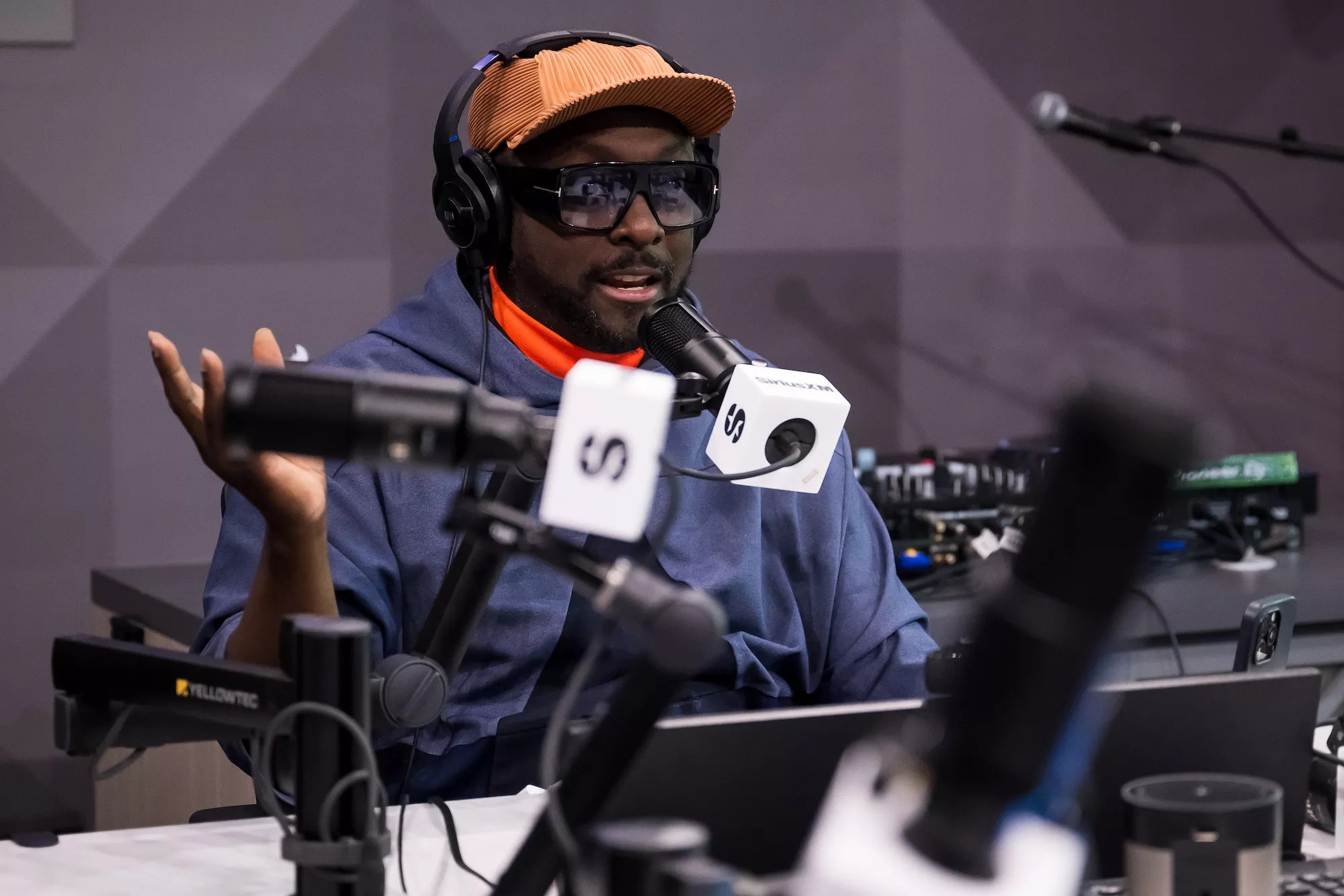 Will.i.am in the SiriusXM studio in Miami Beach