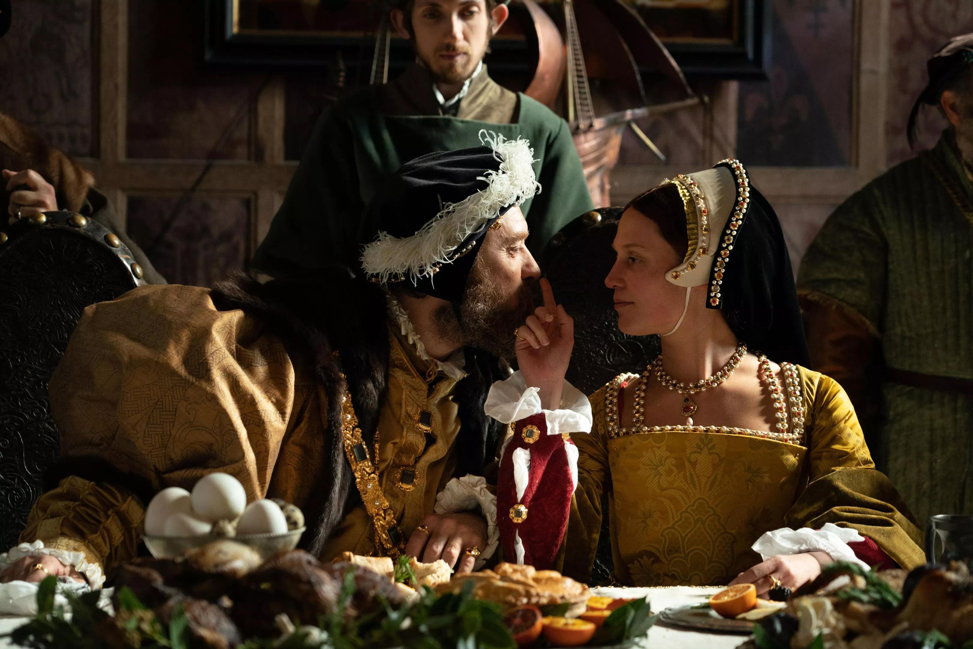 A still of Jude Law and Alicia Vikander n Firebrand