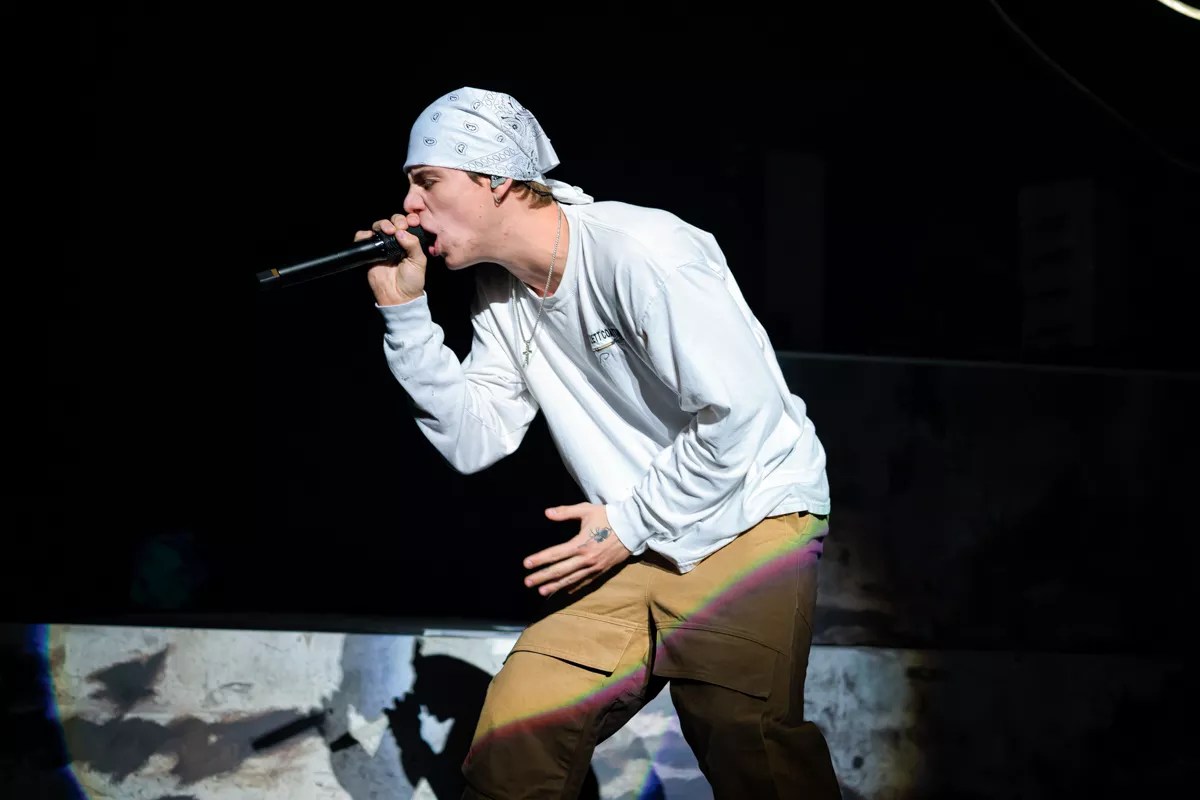 The Kid Laroi on stage at the Fillmore Miami Beach