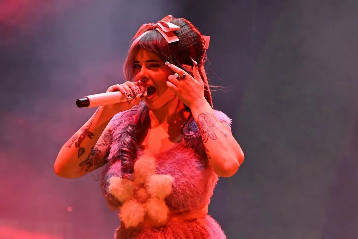 Melanie Martinez on stage at the Amerant Bank Arena
