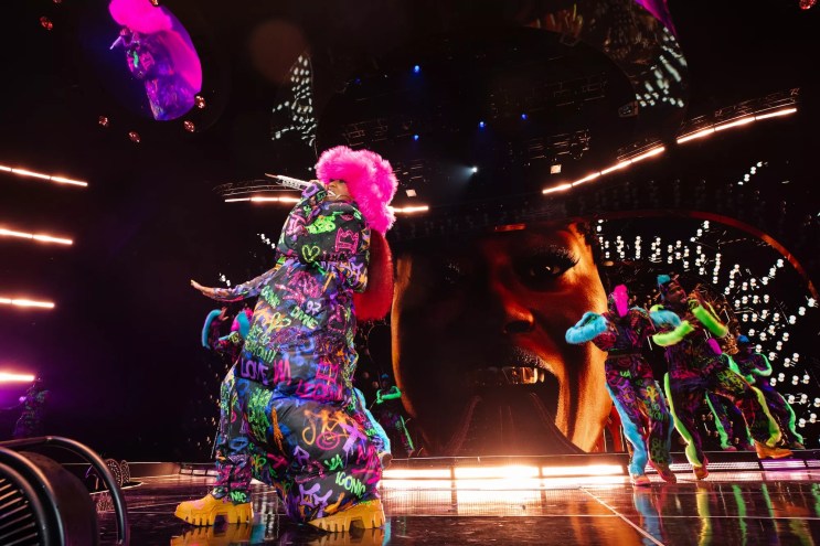 Missy Elliott performing on stage at the Crypto.com Arena in Los Angeles