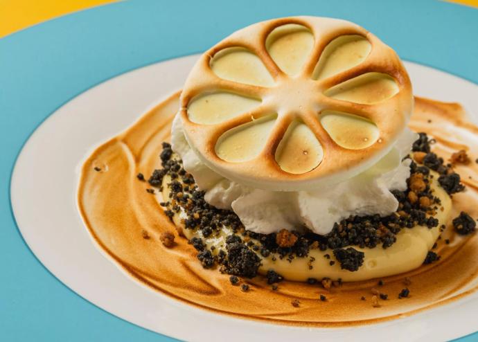 a pie on a plate