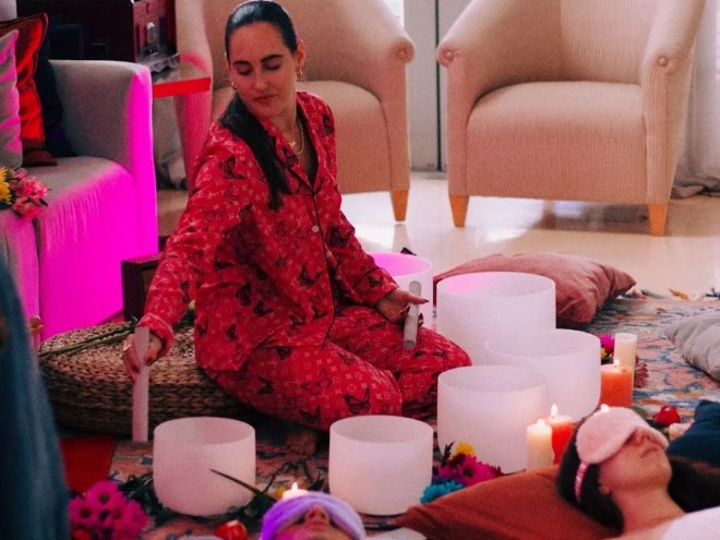 Brittany Berger leading a class at the Mindful Music Lab